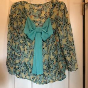 Rachael & Chloe Bow Front Top